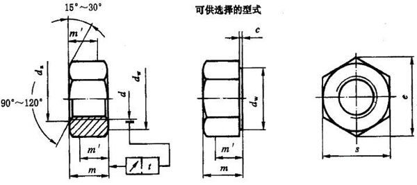 六角螺母,六角螺栓,国家标准
